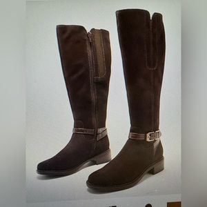 Clark’s Collection Leather Tall Shaft Boot -Maye Aster Size 10